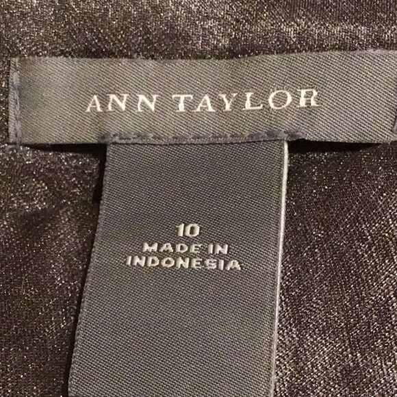 Ann Taylor Olive Gray Shimmer Pencil Skirt - Picture 12 of 13